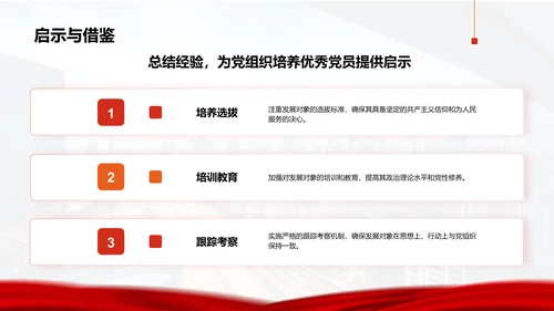 红色商务风党员发展对象思想汇报与提升PPT模板