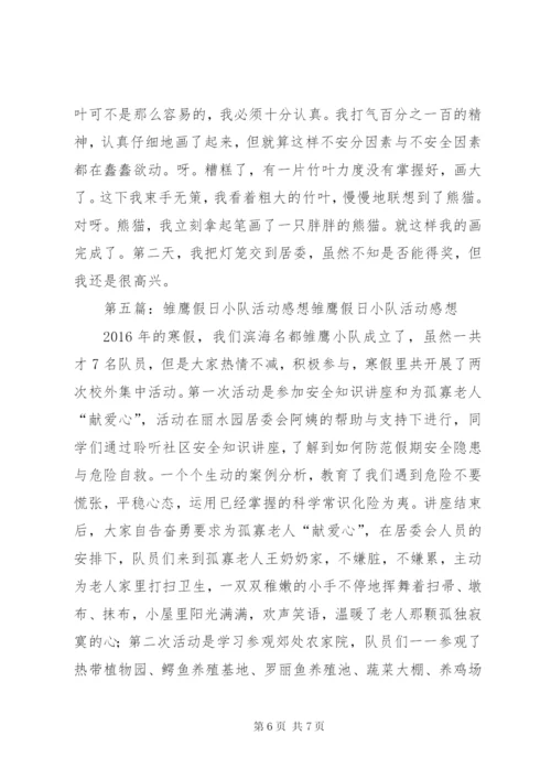 假日小队活动总结[范文大全].docx
