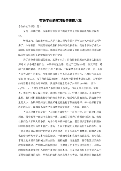 有关学生的实习报告集锦六篇.docx