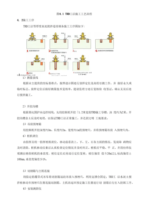 TRD深基坑止水帷幕施工方案