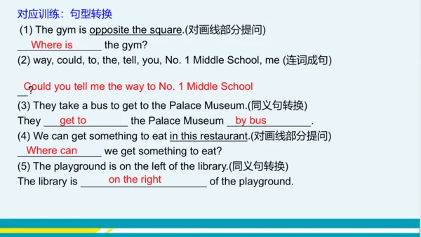 Module 6 Unit 3 教学课件-外语教研版中学英语七年级下