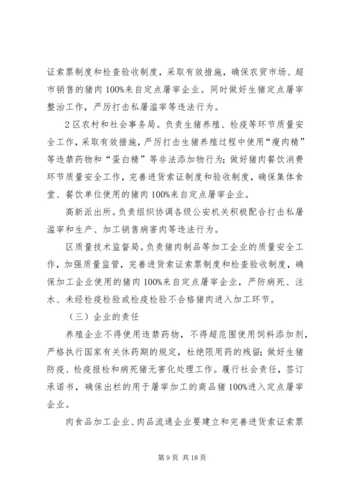 乡镇镇肉品安全专项整治方案.docx