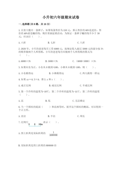 小升初六年级期末试卷（必刷）.docx