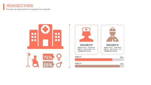 时尚医疗护士报告医学研究护士竞聘工作PPT模板