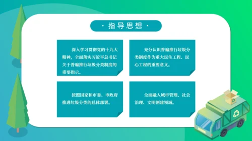简约2.5D垃圾分类通用PPT模板
