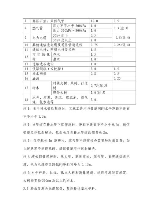 光缆线路关键工程综合施工验收重点技术基础规范.docx