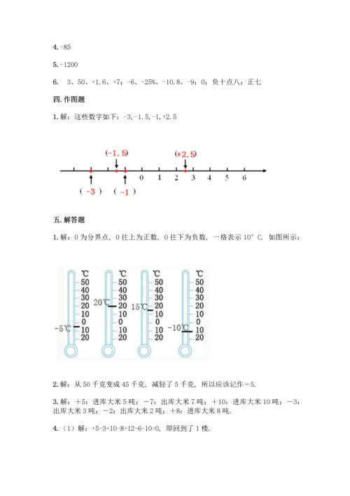 沪教版五年级下册数学第二单元《正数和负数的初步认识》练习卷带答案【突破训练】.docx
