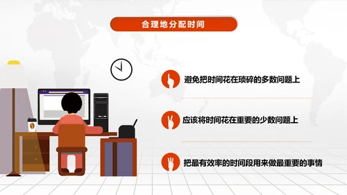 时间管理技巧PPT模板企业培训人力资源