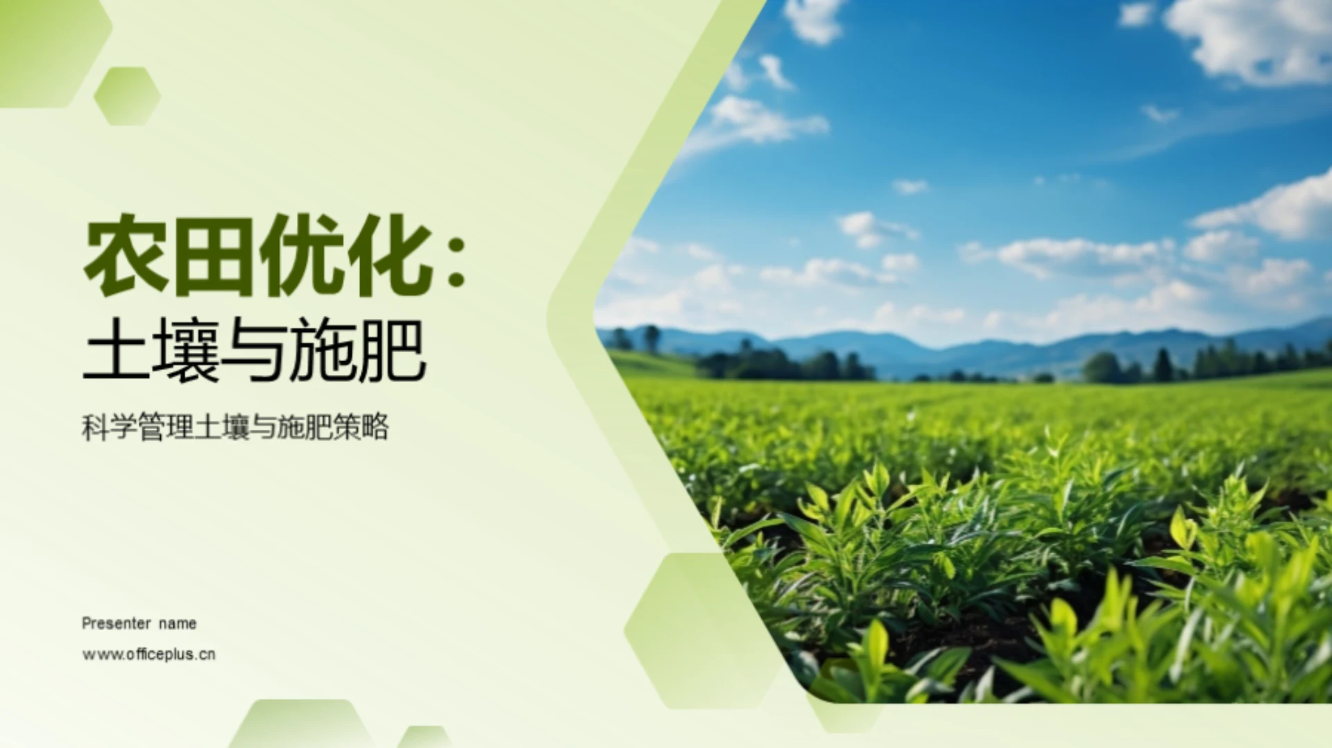 农田优化:土壤与施肥