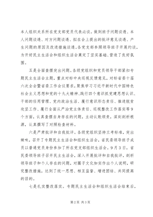 巡视整改专题民主生活会发言稿 (3).docx