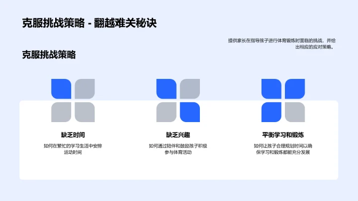 高中生家庭锻炼指南PPT模板
