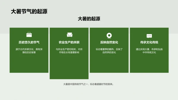 大暑校园活动策略PPT模板