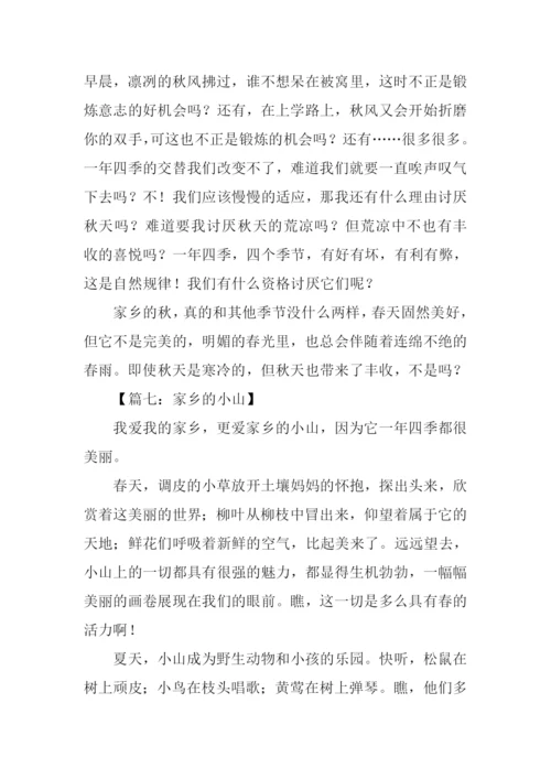 关于家乡的作文800字.docx