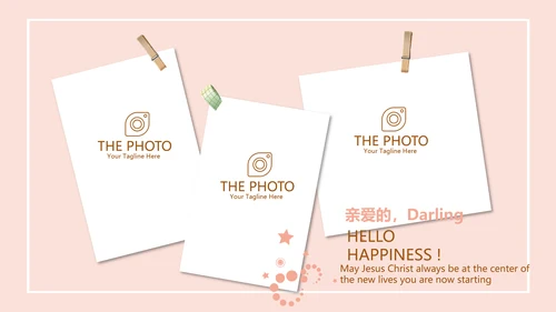 粉色手绘面包店年年终总结动态PPT