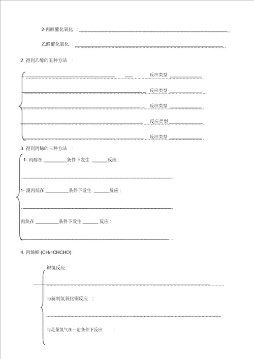 有机化学方程式的书写练习同名5777