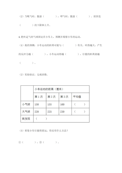 教科版四年级上册科学期末测试卷可打印.docx