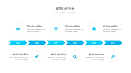 简洁蓝色风格公司简介商务汇报PPT模板