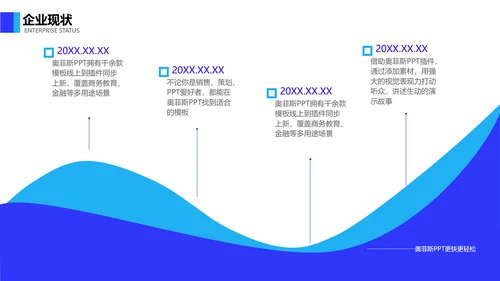 简约风蓝白通用工作项目报告