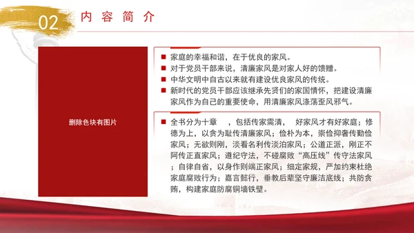 优良家风建设专题党课《清风传家》书籍推荐PPT