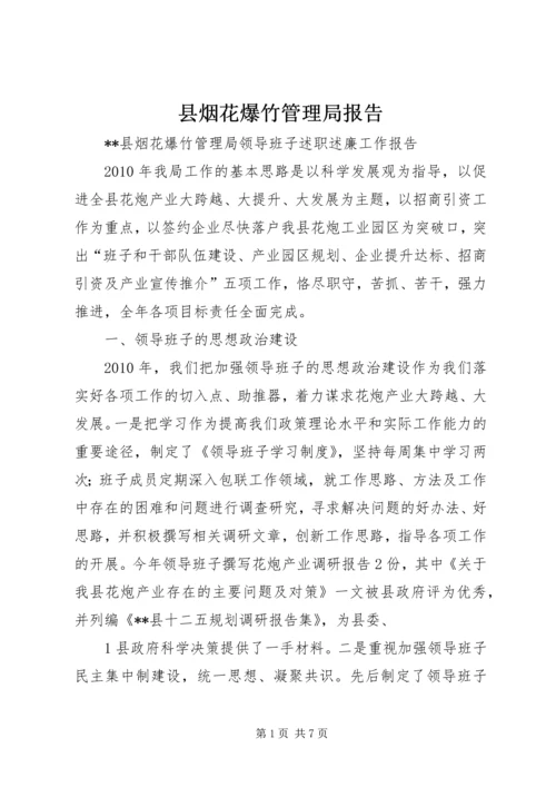 县烟花爆竹管理局报告.docx