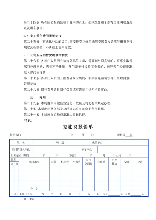 公司费用报销制度.docx