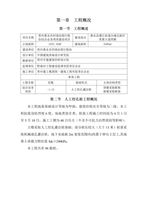 人工挖孔灌注桩专项综合标准施工专业方案.docx