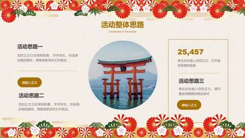 米色日系复古风通用演示PPT模板