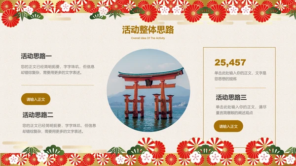 米色日系复古风通用演示PPT模板