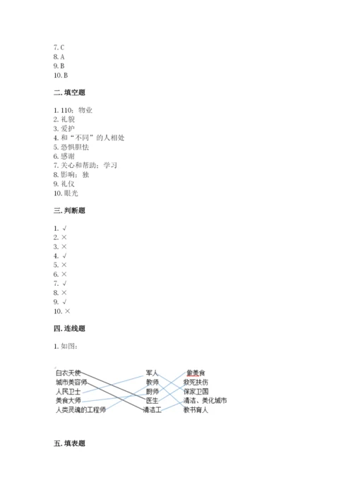 部编版道德与法治三年级下册期末测试卷及参考答案（满分必刷）.docx