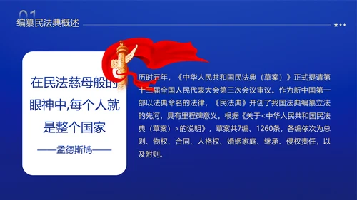 民法典法律普法精神PPT模板