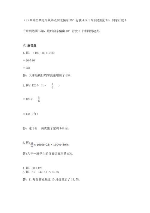人教版六年级上册数学期末测试卷【培优a卷】.docx