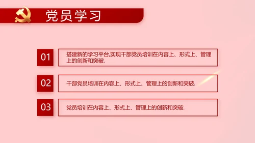 党支部党员大会工作总结PPT模板