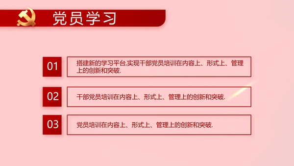 党支部党员大会工作总结PPT模板