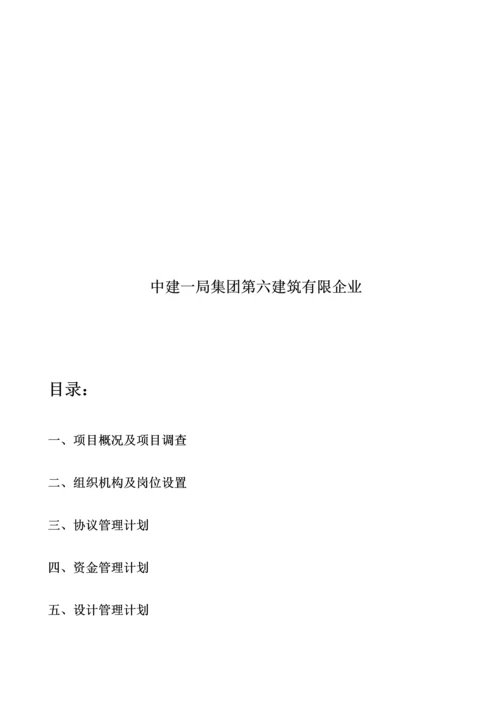 建筑有限公司项目实施计划书.docx