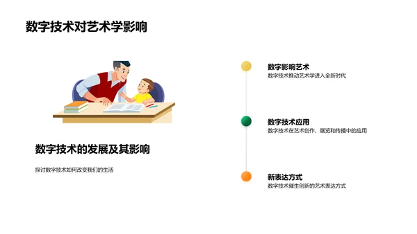 数字技术在艺术学的影响PPT模板