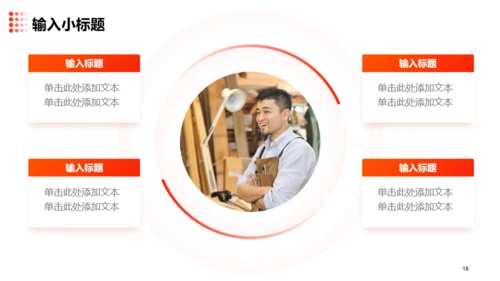 橙红色商务风企业介绍PPT模板