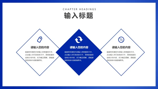 蓝色商务风职场年终工作总结汇报PPT模板