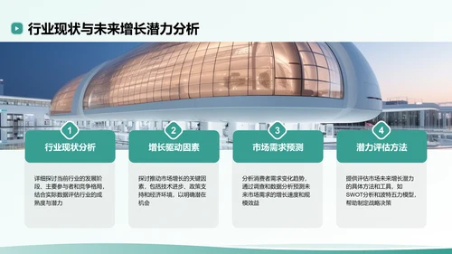 绿色扁平风创业公司的商业模式与市场分析PPT模板