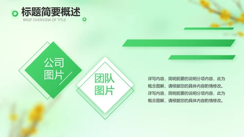 绿色清新春季旅游纪念册动态PPT模板