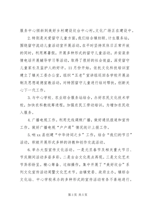 文化站年度工作总结及来年工作计划.docx