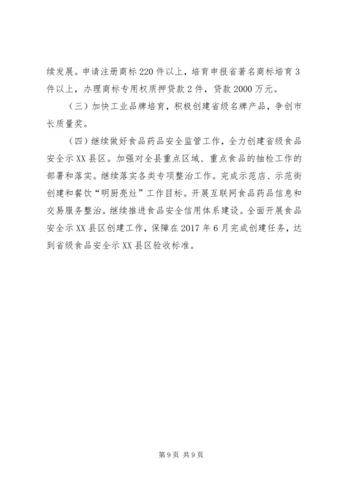 县级市场监管局XX年工作报告.docx