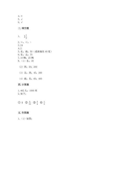 人教版六年级上册数学 期中测试卷【黄金题型】.docx