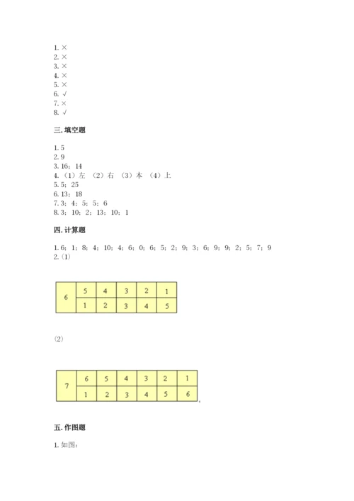 人教版一年级上册数学期末测试卷含答案【培优】.docx