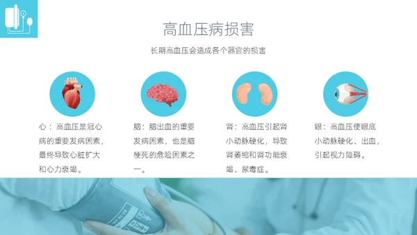 高血压健康指南通用PPT模板