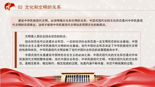 中国传统文化宣传建设中华民族现代文明要把握好的关系专题党课PPT