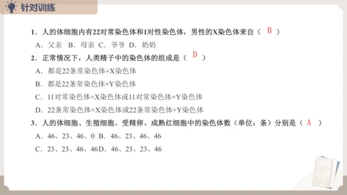 复习专题六生物的遗传与变异（串讲课件）-八年级生物上学期期末考点大串讲（人教版）(共23张PPT)