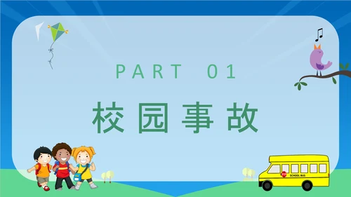 校园安全宣传中小学生安全教育通用PPT教学课件