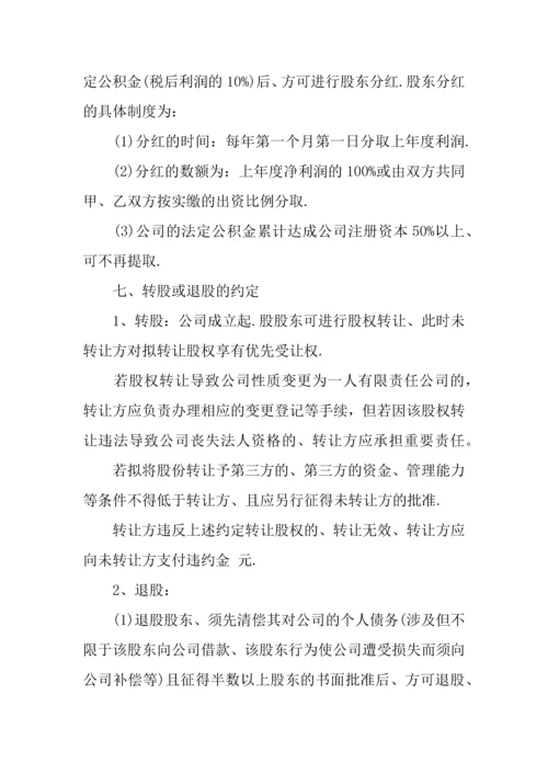 公司入股合作协议书范本.docx