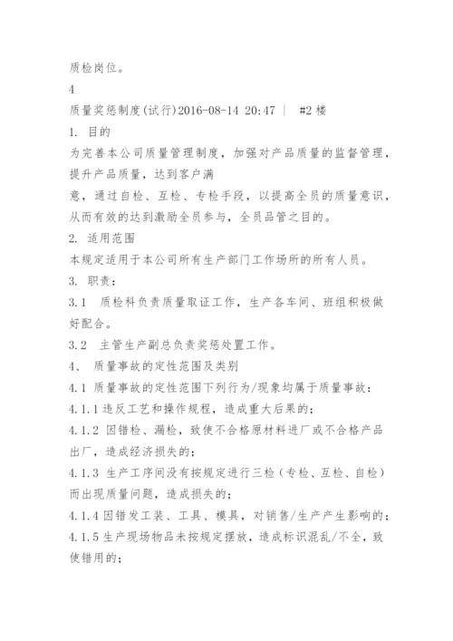 产品质量管理奖惩制度.docx