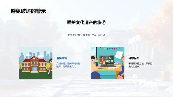 历史遗迹解析讲座PPT模板